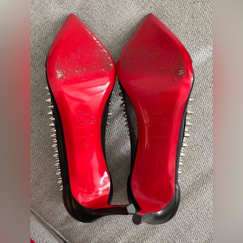 Christian Louboutin Galativi Spikes 85 Nappa 39 Worn Once! - Picture 5 of 10